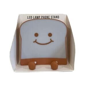 Target Bullseye Novelty Smiling Toast Bread LED Lamp Phone Stand Night Light